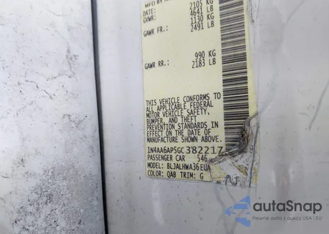 2016 Nissan Maxima 3.5 Platinum из США, поврежденный, VIN 1N4AA6AP5GC382217